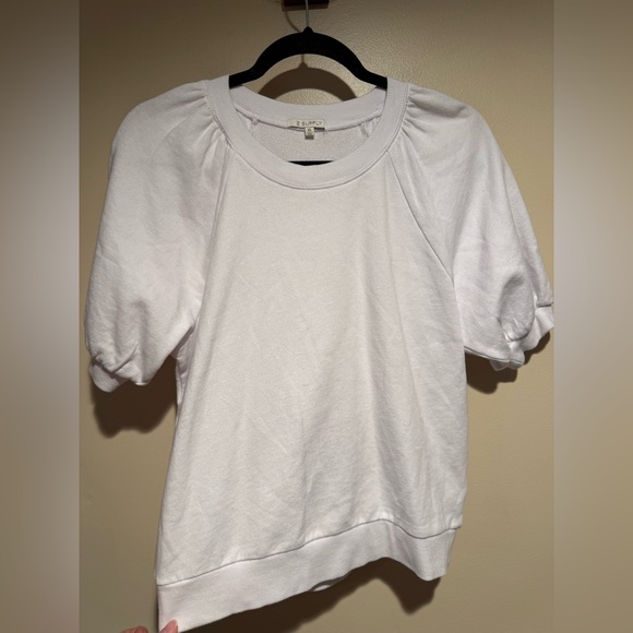 Z SUPPLY GIANNA TERRY TEE - WHITE size x-Small XS - Picture 4 of 12